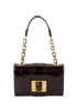 Vermont Avenue, £720, Handbags, Burgundy, Patent Leather, Front view